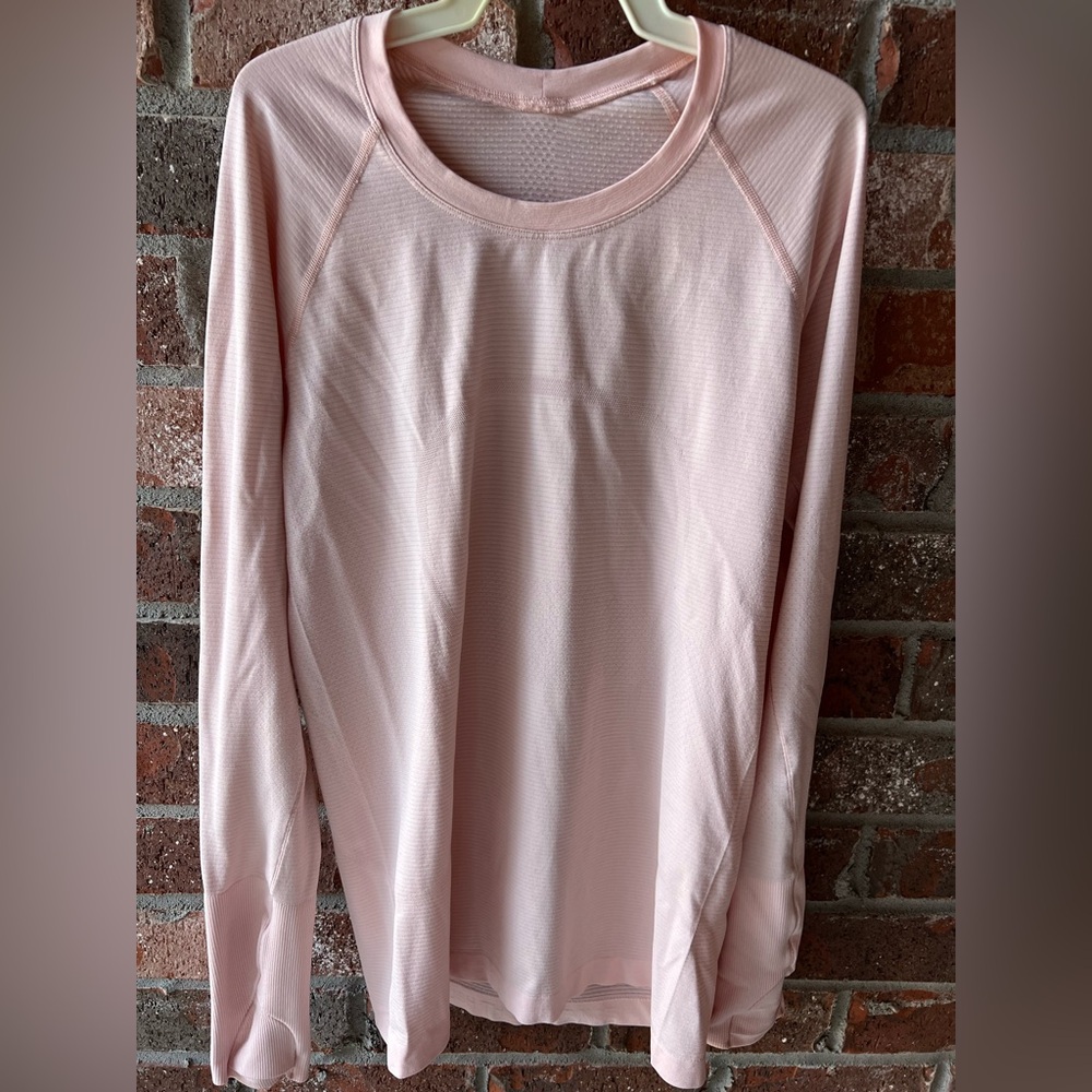 Lululemon Pink Long Sleeve Swiftly size 8